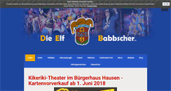 Desktop Screenshot of die11babbscher.de