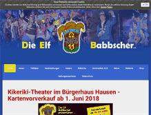 Tablet Screenshot of die11babbscher.de